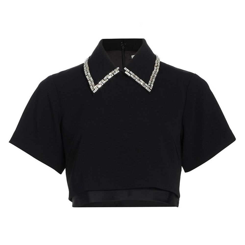 A.L.C. Embellished Black Lark Crystal Blouse Size 4